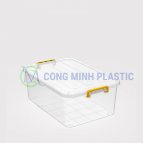 Thùng Nhựa Chữ Nhật Có Nắp 30 Lít