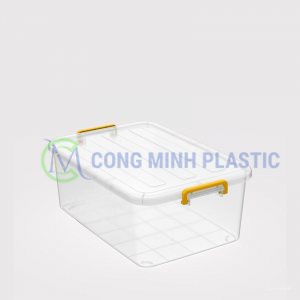 Thùng Nhựa Chữ Nhật Có Nắp 30 Lít