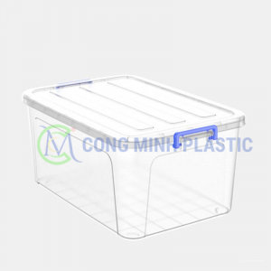 Thùng Nhựa Chữ Nhật Có Nắp 55 Lít