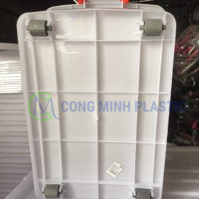 Thùng Nhựa Vuông Có Nắp 55 Lít