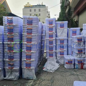 Thùng Nhựa Vuông Có Nắp 90 Lít