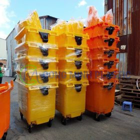 Thùng Rác Nhựa 1100 Lít