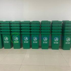 Thùng Rác Nhựa 120 Lít