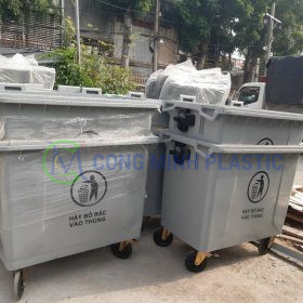 Thùng Rác Nhựa 660 Lít