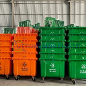 Thùng Rác Nhựa 660 Lít