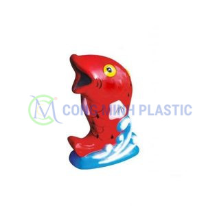 Thùng Rác Nhựa Composite Hình Cá Chép CM06
