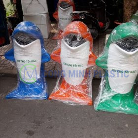 Thùng Rác Nhựa Composite Hình Chim Cánh Cụt CM06