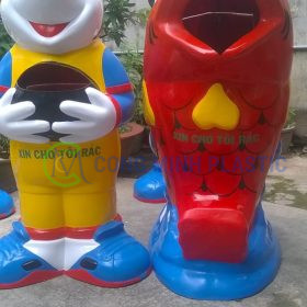 Thùng Rác Composite Hình Gấu Trúc