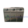 Thùng Rác Inox 3 Ngăn