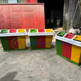Thùng Rác Nhựa Composite 3 Ngăn