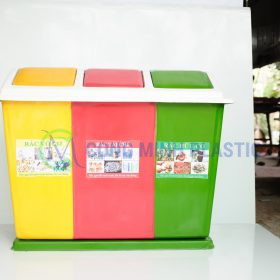 Thùng Rác Nhựa Composite 3 Ngăn