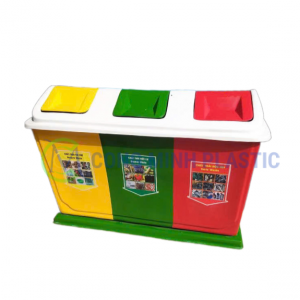 Thùng Rác Nhựa Composite 3 Ngăn
