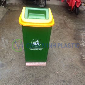 Thùng Rác Nhựa Composite 60 Lít Nắp Lật