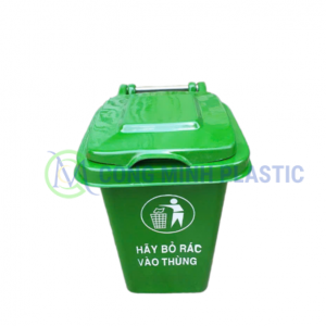 Thùng Rác Nhựa Composite 60 Lít Nắp Kín