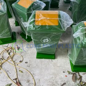 Thùng Rác Nhựa Composite 60 Lít Nắp Lật