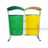 Thùng Rác Nhựa Composite Treo 2 Ngăn