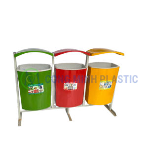 Thùng Rác Nhựa Composite Treo 3 Ngăn