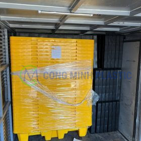 Pallet Chống Tràn 4 Phuy Cao