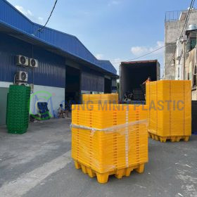 Pallet Chống Tràn 4 Phuy Cao