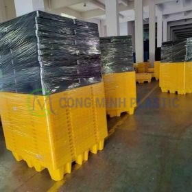 Pallet Chống Tràn 4 Phuy Cao