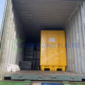 Pallet Chống Tràn 2 Phuy Cao