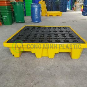 Pallet Chống Tràn 4 Phuy Cao