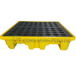 Pallet Chống Tràn 4 Phuy Cao