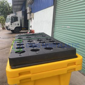 Pallet Chống Tràn 2 Phuy Cao