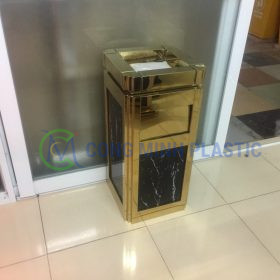 Thùng Rác Inox Đá Hoa Cương CM03