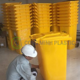 Thùng Rác Nhựa Y Tế 240 Lít