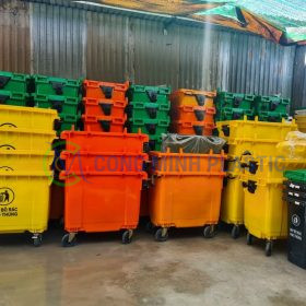 Thùng Rác Nhựa Y Tế 660 Lít