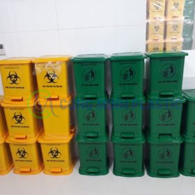 Thùng Rác Nhựa Y Tế 15 Lít Đạp Chân