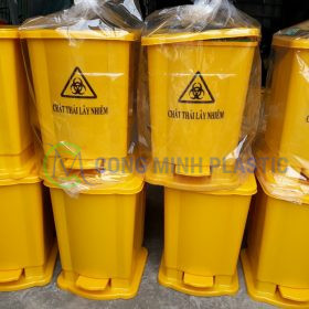 Thùng Rác Nhựa Y Tế 15 Lít Đạp Chân