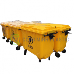 Thùng Rác Nhựa Y Tế 660 Lít