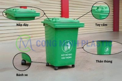 thùng rác nhựa 60 lít