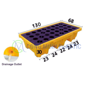 Pallet Chống Tràn 2 Phuy Cao BVMT