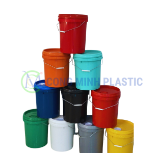 Xô Nắp Rót 20 Lít Nhiều Màu