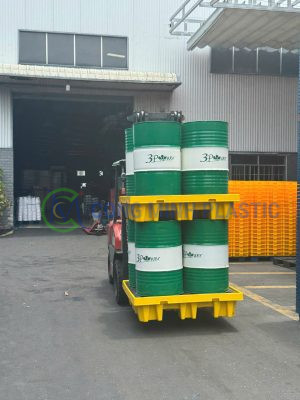 Pallet Chống Tràn 4 Phuy Cao BVMT