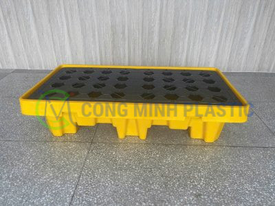 Pallet Chống Tràn 2 Phuy Cao BVMT