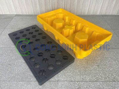 Pallet Chống Tràn 2 Phuy Cao BVMT