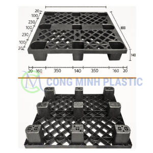 Pallet Nhựa Chân Cốc CM1208-140